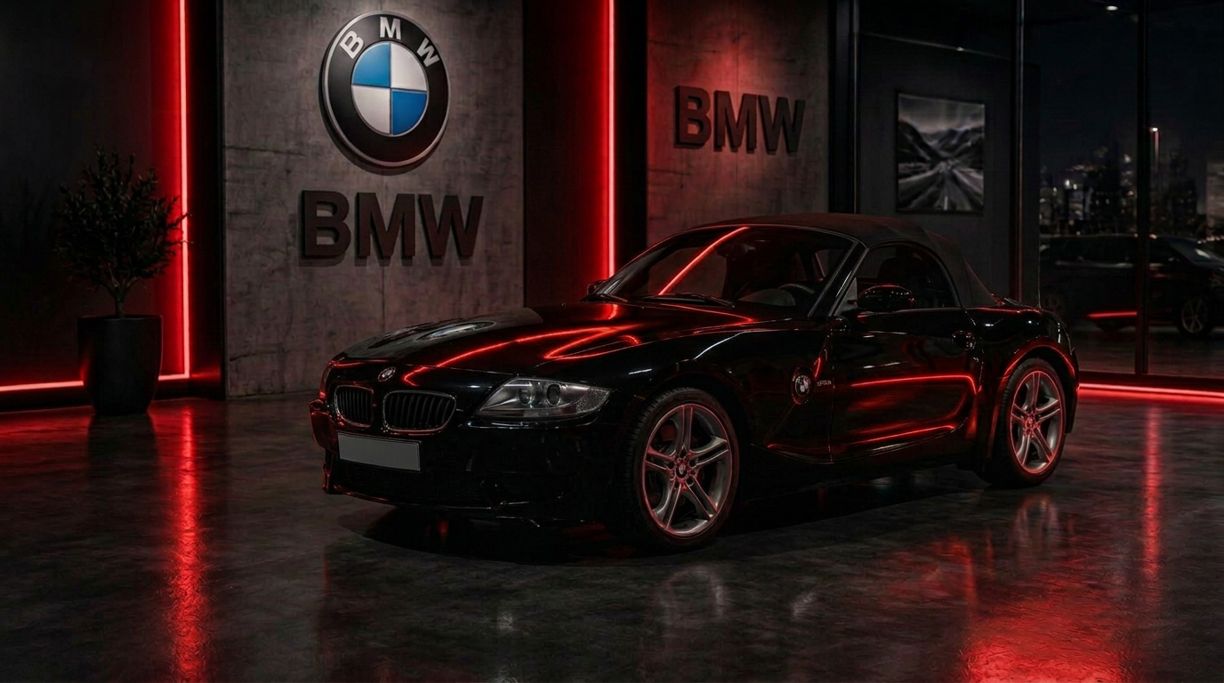 BMW Z4 nera nel salone Di Mieri